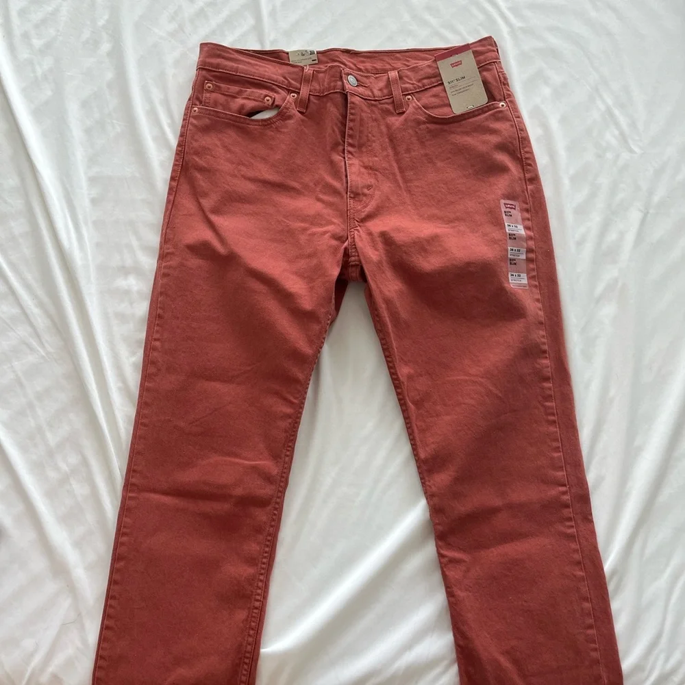 NWT Levi’s 511 Slim Stretch Jeans - Rust - Picture 2 of 6